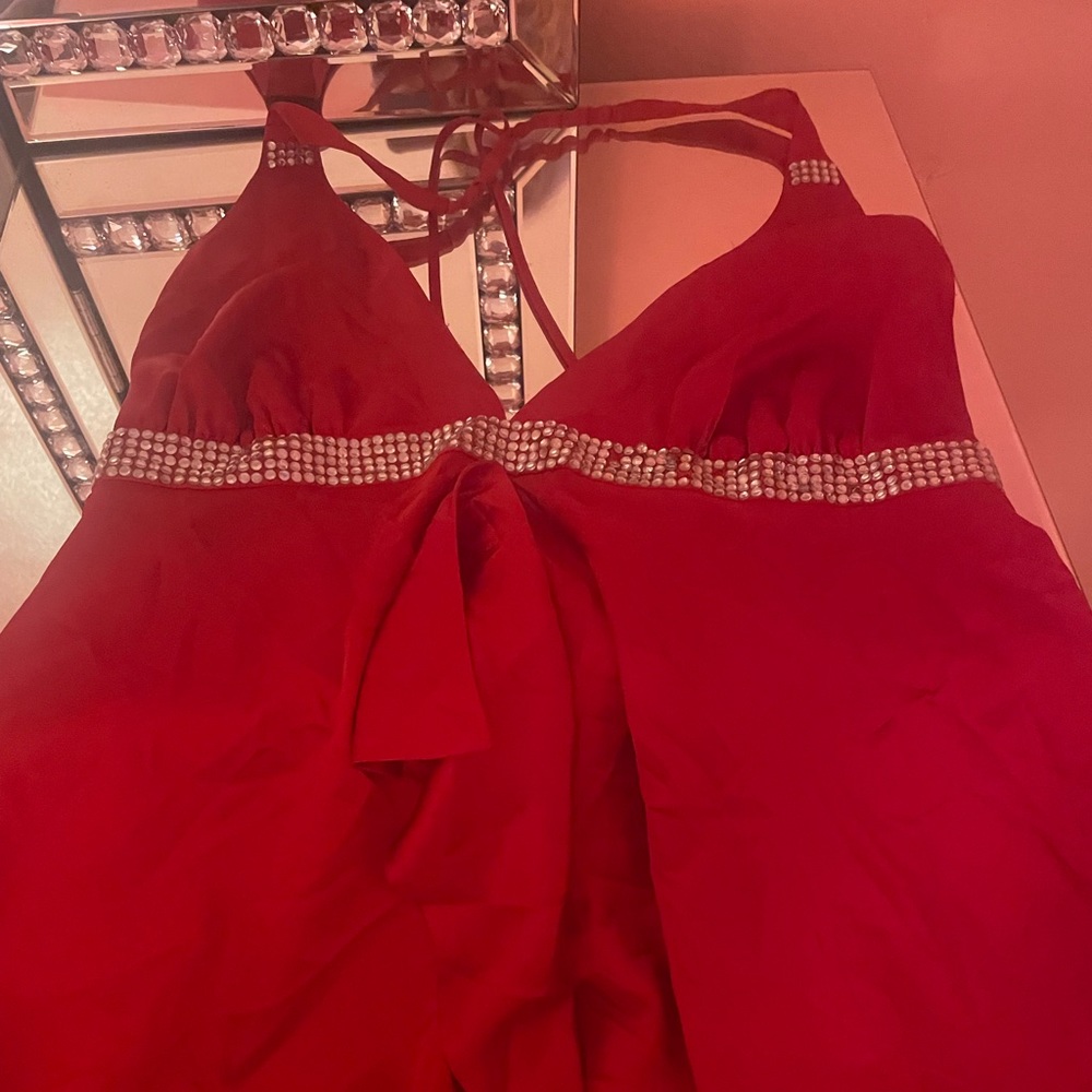 Bebe Baby doll silk with rhinestone s I wore this as a top so pretty 😍
